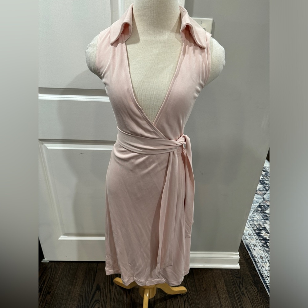 NEW DVF St.Jude Wrap Dress in Powder (2)